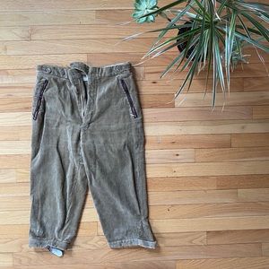 Vintage Men's Corduroy Tan Ski Pants